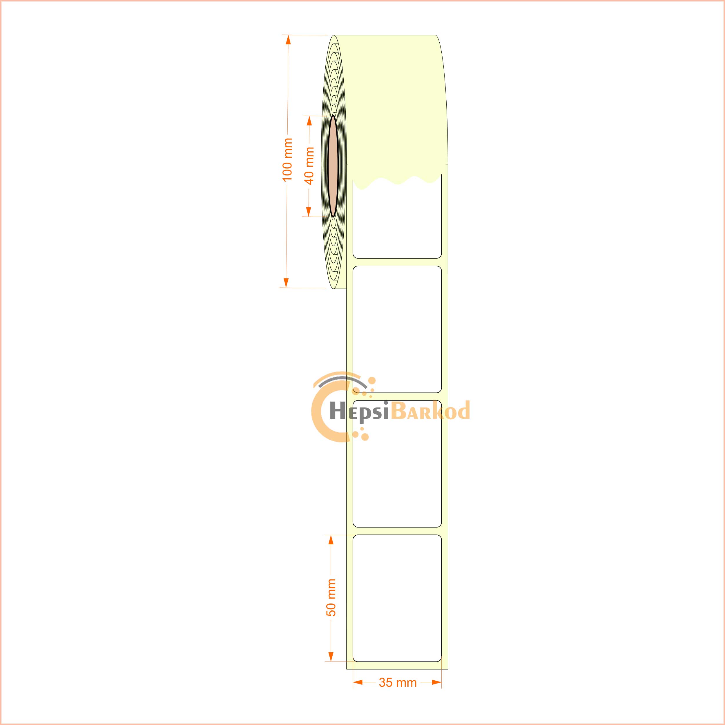35x50 mm Termal Etiket
