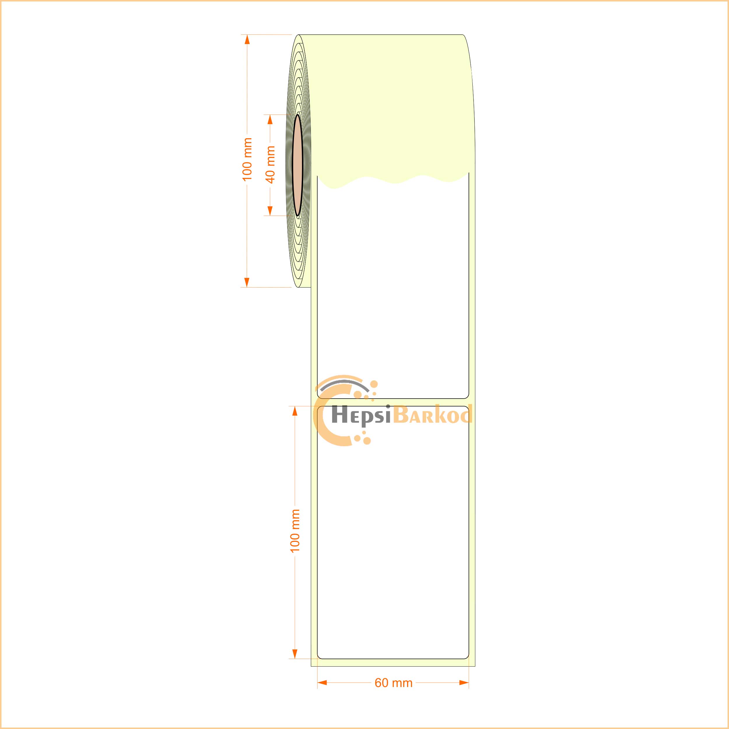 60x100 mm Termal Etiket
